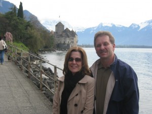 Castle on Lake Geneva, Switz